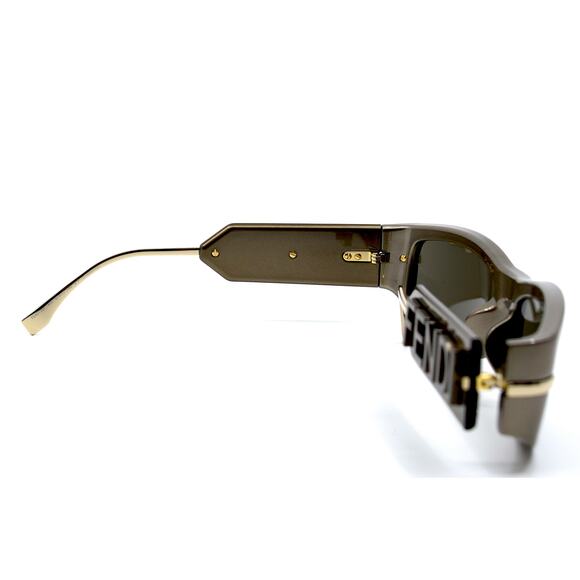 NEW FENDI FE40120I 45E SHINY BROWN AUTHENTIC SUNGLASSES - Picture 10 of 13